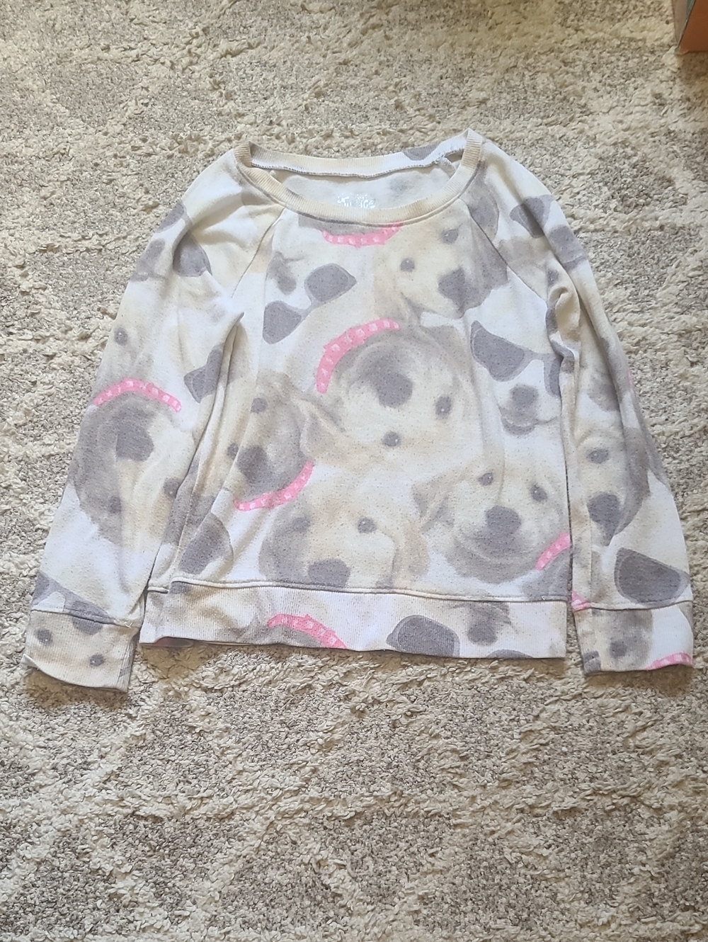 20 for $10 - Justice Girls 6 Dog Print Knit Sweater